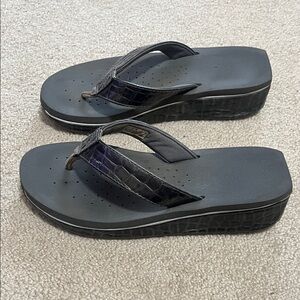 Women's Black Platform Sandals